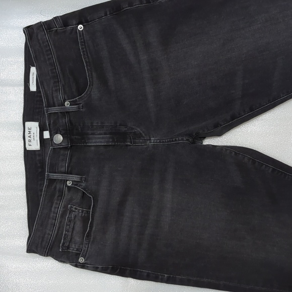 Frame Mens Black Denim Jeans Size 34 - Picture 6 of 13